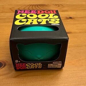 Needoh Cool Cats Teal Cat Stress Toy